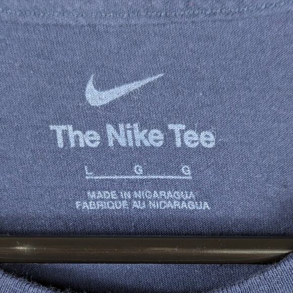 Nike Atlanta Braves T Shirt Large Men’s Navy Blue MLB Tee ATL A-Town Baseball - Picture 3 of 4